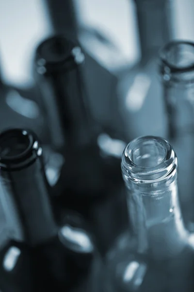 Flasche altglas pfand wein recycling getränk einwegflasche — Stock fotografie