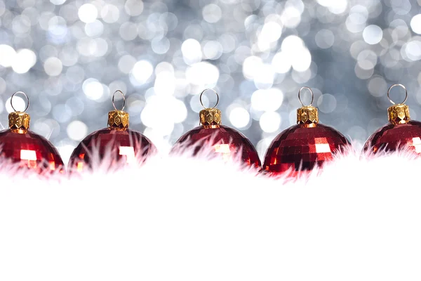 Weihnachten schnee eis disco vintern kugel weihnachtsbaum — Stockfoto