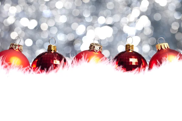 Weihnachten schnee eis disco vintern kugel weihnachtsbaum — Stockfoto