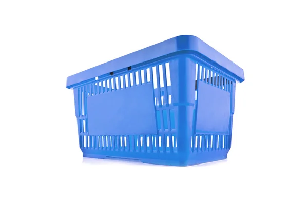 Warenkorb korb blau tienda online einkaufen supermarkt — Foto de Stock