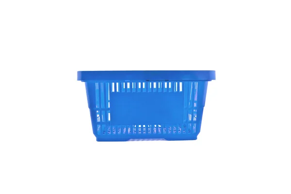 Warenkorb korb blau internetový obchod einkaufen supermarkt — Stock fotografie