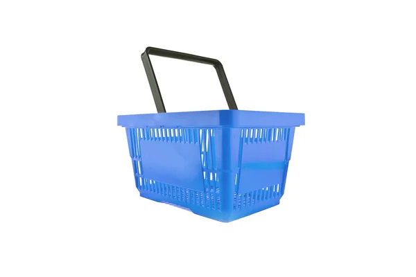 Warenkorb korb blau tienda online einkaufen supermarkt —  Fotos de Stock