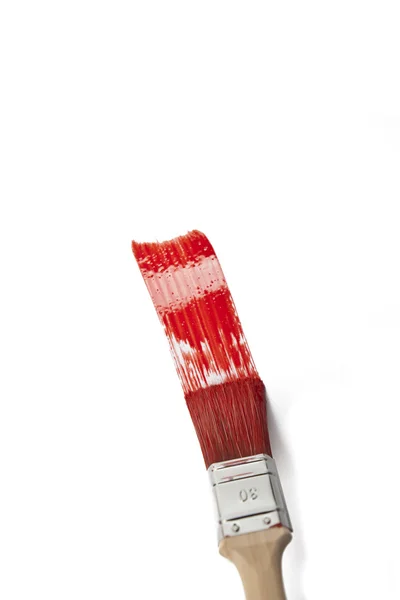 Farbe farbfächer pinsel farbtopf renovieren heimwerker baumarkt — Stock Fotó