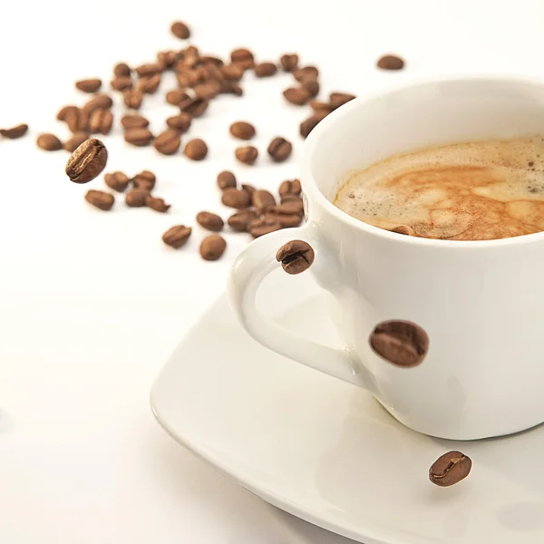 Kaffeetasse trinken café koffein tasse vůně — Stock fotografie