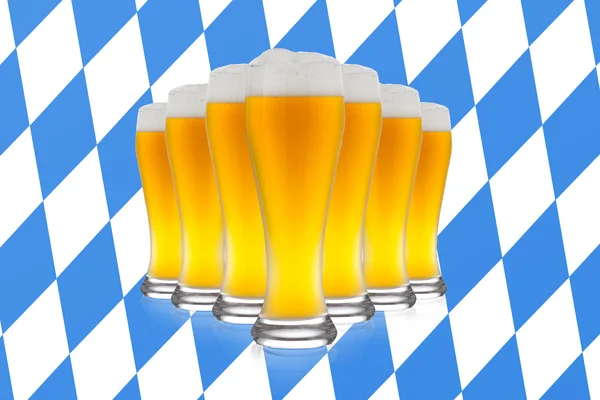 Weizenbierglas Tropfen Bier Oktoberfest Bayern Alkohol — Stockfoto