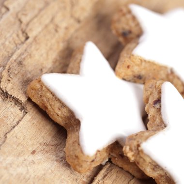 Zimtsterne holz essen backwaren lkekse plätzchen advent