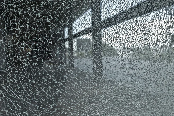 Glasscheibe zerbrochen — 스톡 사진