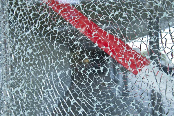 Glasscheibe zerbrochen — Stock Photo, Image