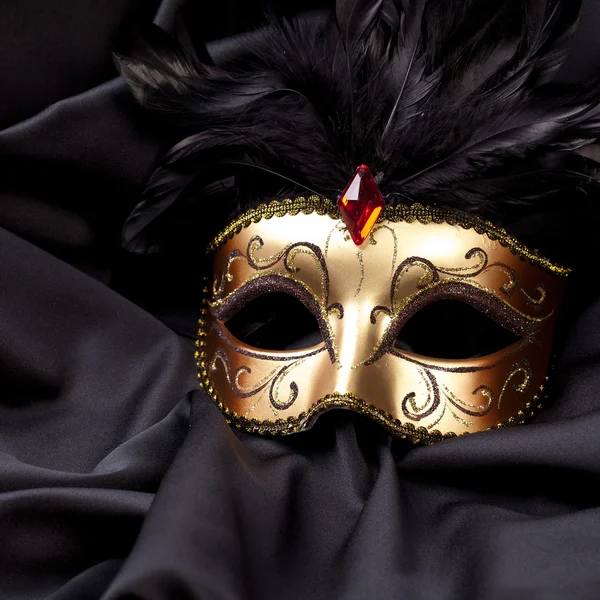 Maske venedig kostüm party weihnachten sylvester karneval seide — ストック写真