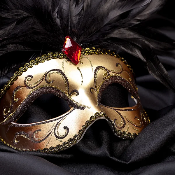 Maske venedig kostüm party weihnachten sylvester karneval seide — Stockfoto