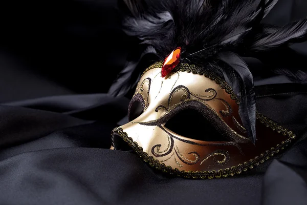 Maske venedig kostüm party weihnachten sylvester karneval seide — Stok fotoğraf