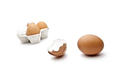 Drei Braune eier