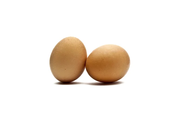 Zwei Braune eier — Stock fotografie