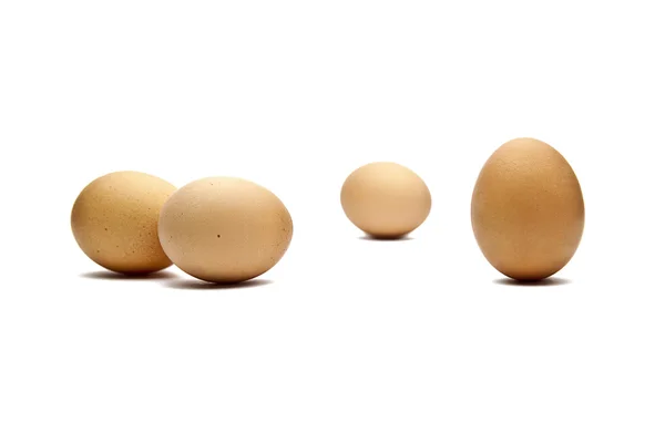 Fünf Braune eier —  Fotos de Stock