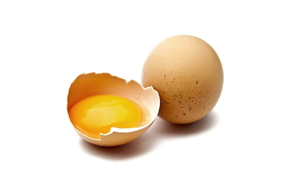 Zwei Braune eier — Stockfoto