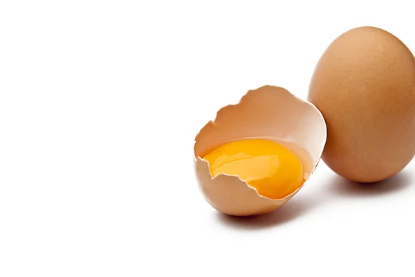 Zwei Braune eier — Foto de Stock