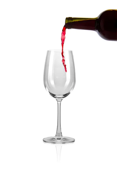 Rotwein Glas Splash — Fotografia de Stock