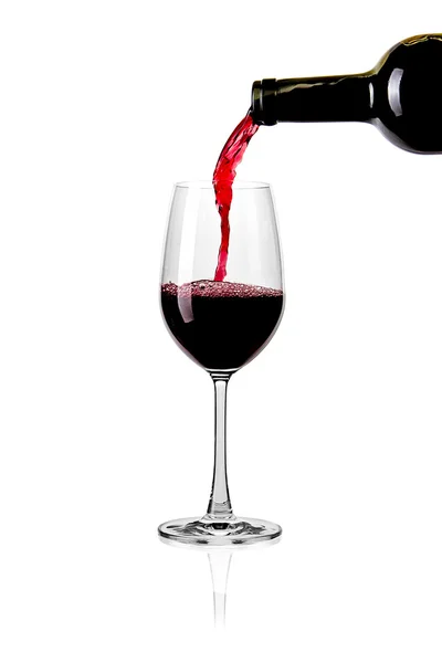 stock image Rotwein Glas Splash