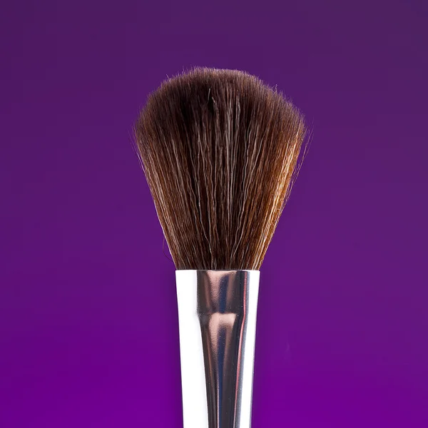 Paleta de Pinsel puder kosmetikerin conforman schminken —  Fotos de Stock