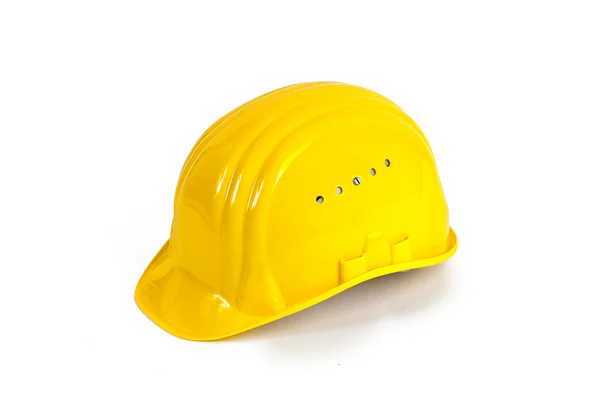 Bauhelm bauarbeiterhelm gelb schutzhelm handwerker bauarbeiter — Stock Fotó
