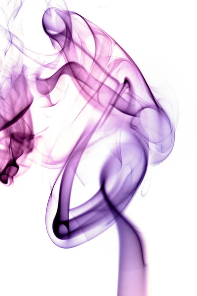 Mehrfarbig rauch qualm Wellen forma dampf fumo zigarette — Foto Stock