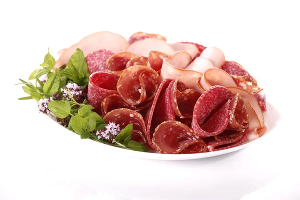 Ham en salami — Stockfoto