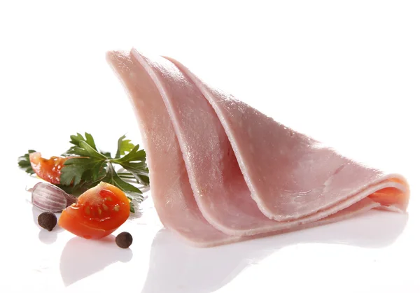 Sliced ham — Stock Photo, Image
