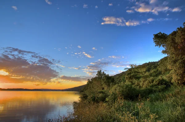 Sungai Sunrise HDR — Stok Foto