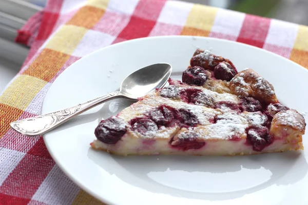 stock image Clafoutis with cherry