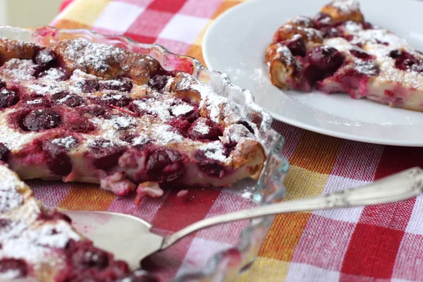 stock image Clafoutis with cherry