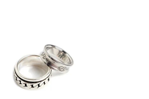 stock image Two metal rings