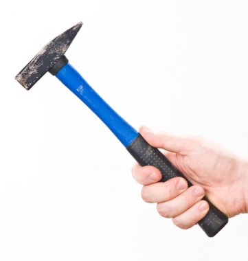Hand with hammer clipart