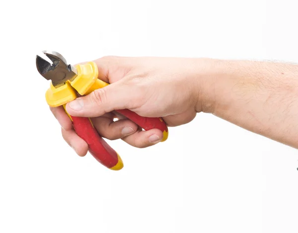 stock image Hand with cutting pliers