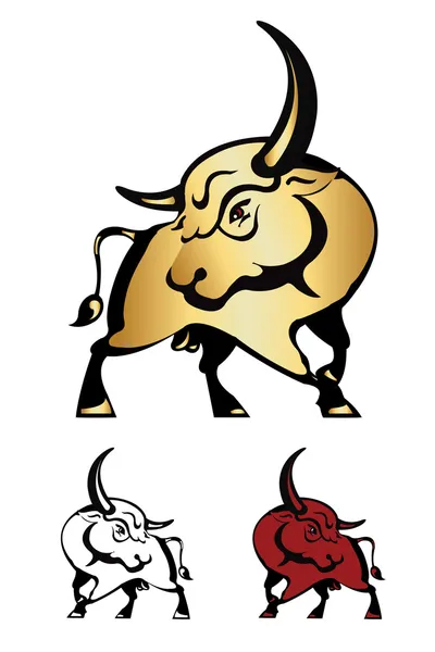 A bull. vector illustration — Stock Vector