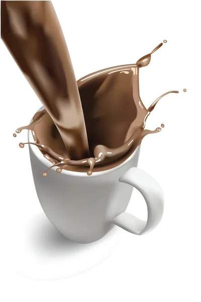De café. ilustración vectorial de un realista — Vector de stock