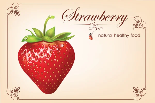 Des fraises. illustration vectorielle — Image vectorielle