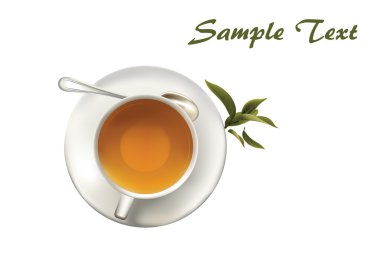 Tea. vector illustration of a realistic clipart