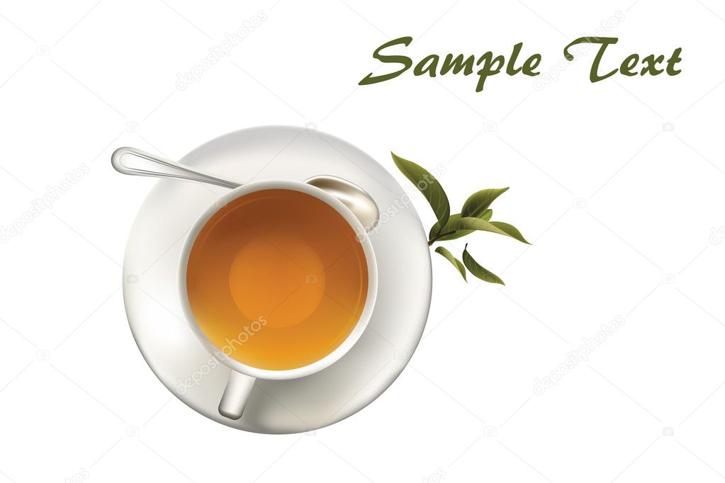 Tea. vector illustration of a realistic