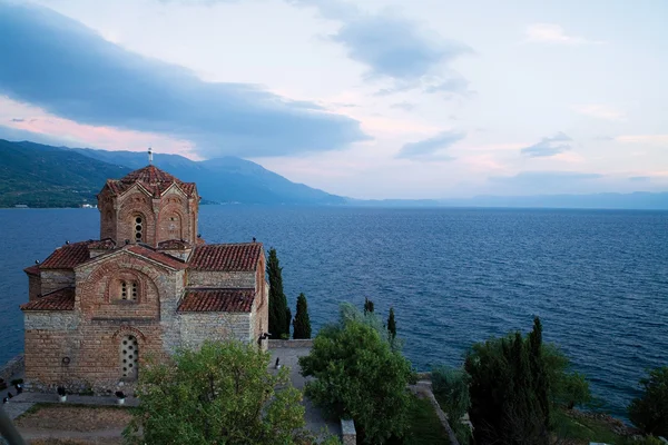 stock image Orthodox church at Ohrid Lake