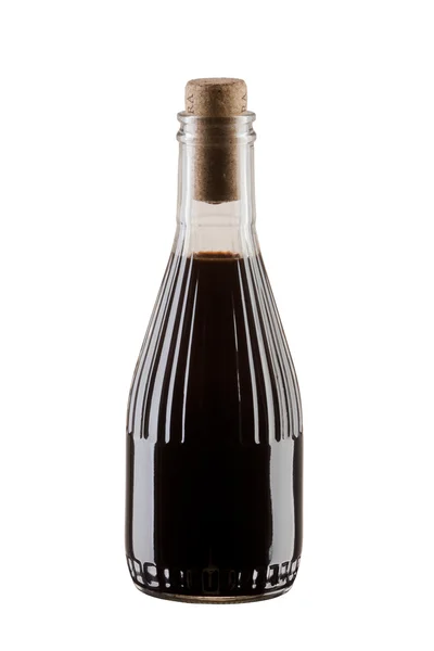 Bottle of soya sauce or balsamic vinegar — Stock Photo, Image