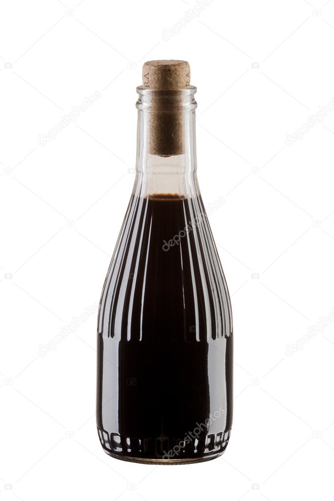 Bottle of soya sauce or balsamic vinegar