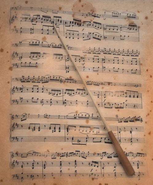 Old music paper — Stock Photo, Image
