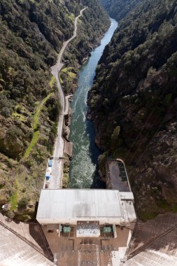 Outdoors of an dam in Portugal clipart