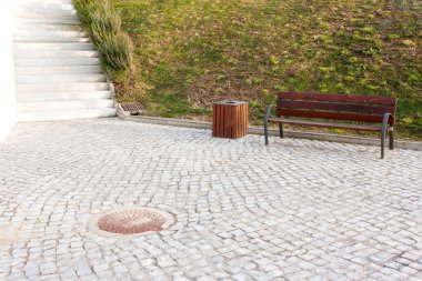 Solitary Bench in a Park at Ansião - Portugal