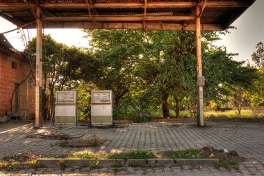 Abandoned Gas Station clipart