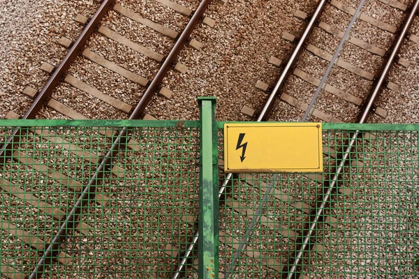 Järnvägsspår råda — Stockfoto