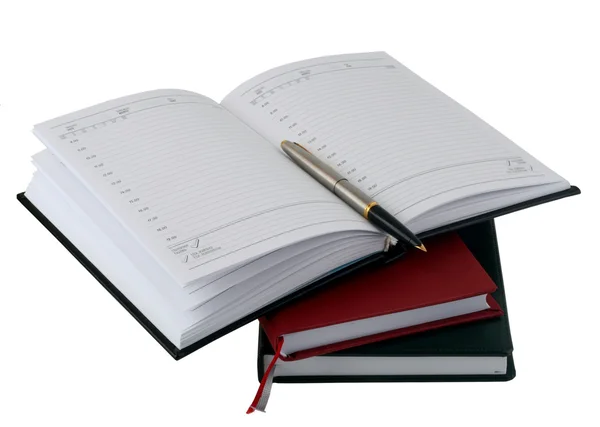 Notizbuch und Stift — Stockfoto
