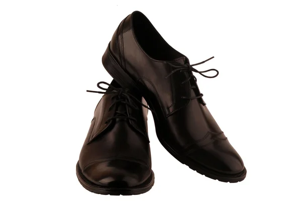Black shoes on a white background — Stock Photo, Image