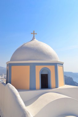 santorini beyaz kubbesi