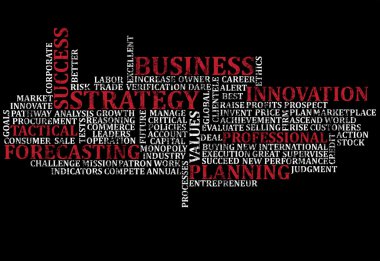 Business Words Collage clipart